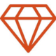 Imagem de um diamante para representar os valores da empresa